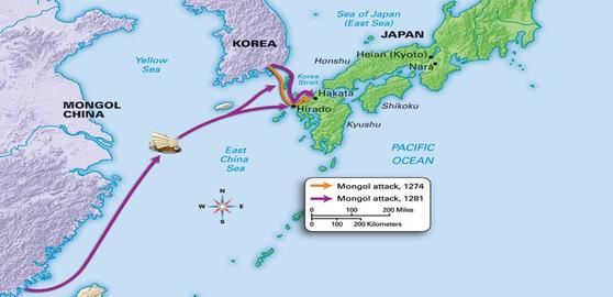Japan_-_Mongol_Map