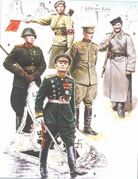 collection-of-late-wwii-red-army-uniforms