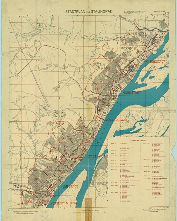 City Plan Stalingrad Juni 1942