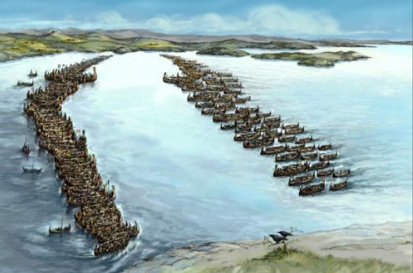 the-viking-naval-battle-of-hafrsfjord-872-ad