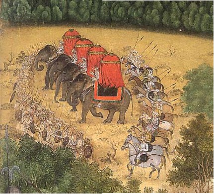 Mughal-army-on
