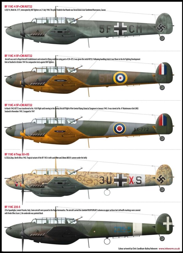 1706421542 850 Messerschmitt Bf 110 C and D