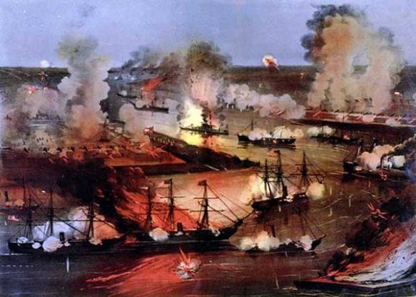 Fort Jackson and Fort St. Philip, Farragut’s Run Past – April 24, 1862 Part I