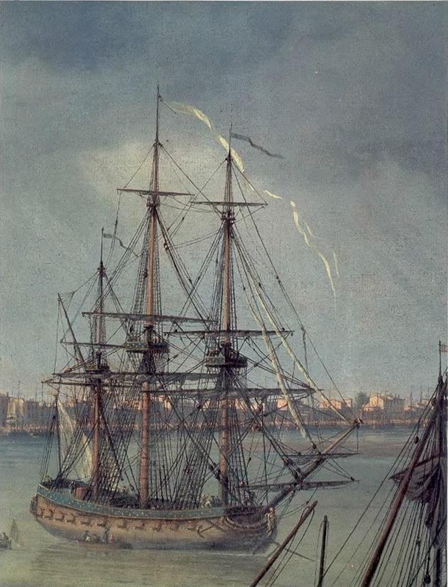 1706497073 381 French Fifth Rate frigate ‘La Renommee 1744