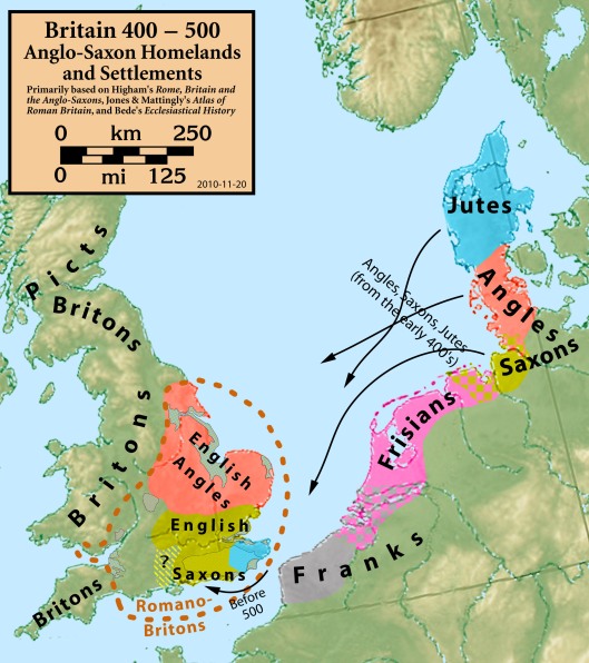 Britain.Anglo.Saxon.homelands.settlements.400.500