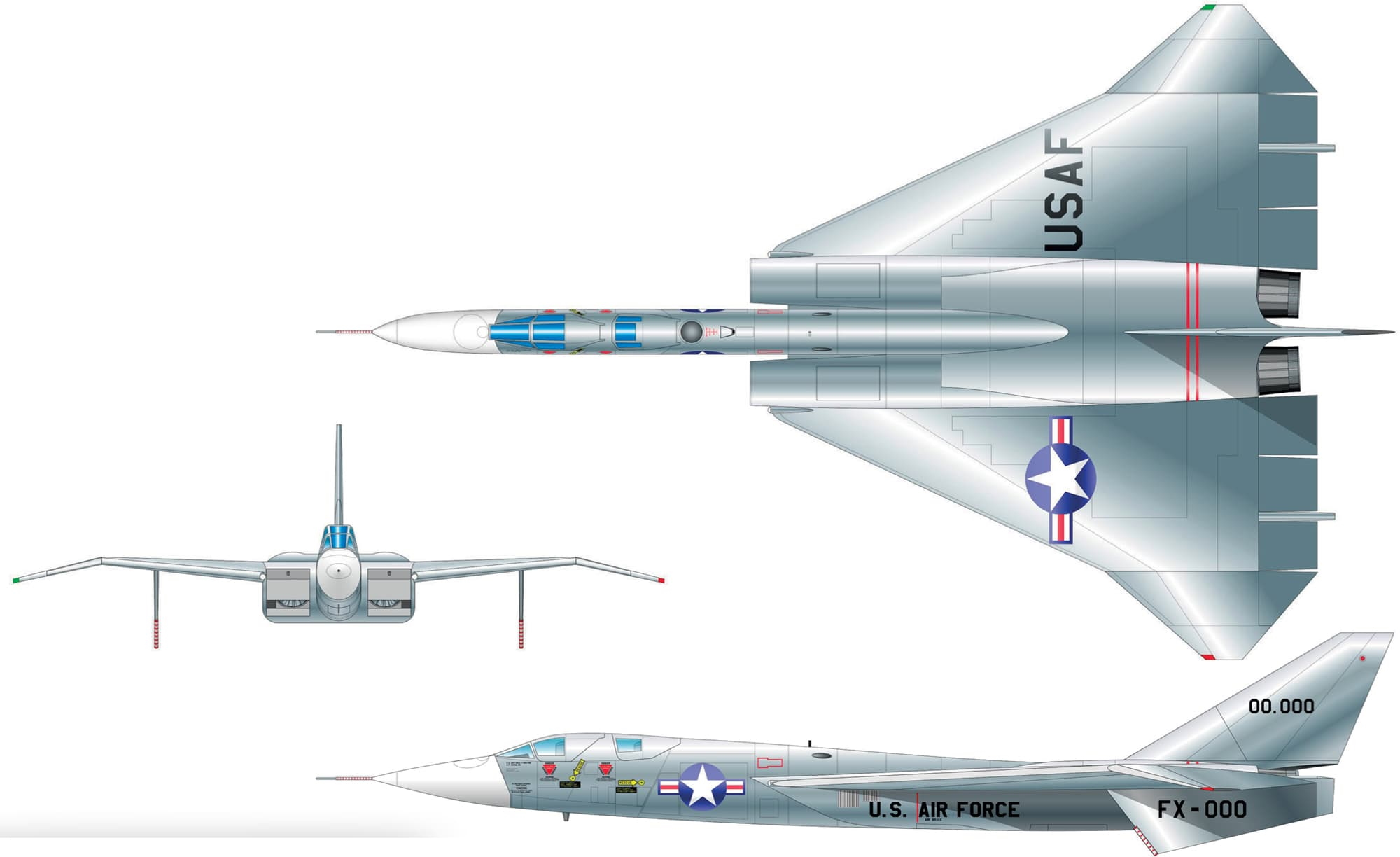 1706514634 227 NORTH AMERICAN XF 108 AND F 108A RAPIER