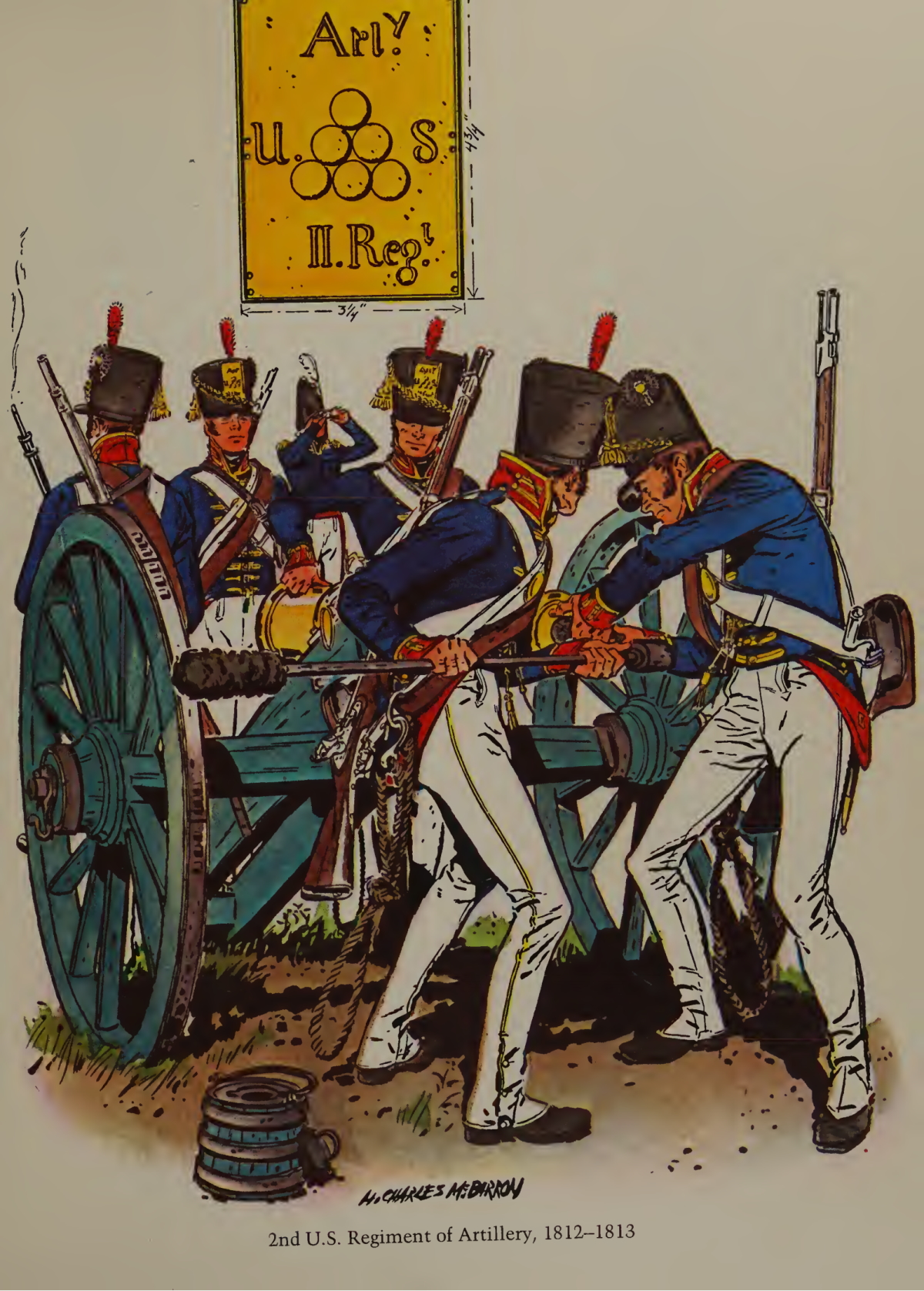 2nd US Regiment of Artillery 1812 1813