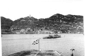 Admiral Harcourt arrives in Hong Kong