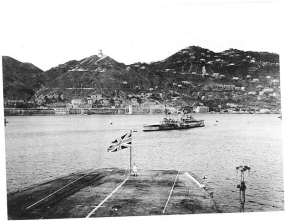 Admiral Harcourt arrives in Hong Kong