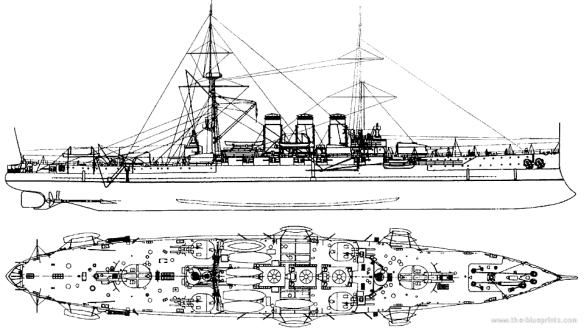 russia--rurik-ii-armored-cruiser