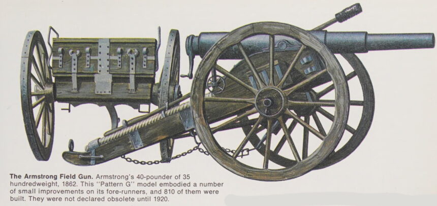 Armstrong Artillery: 40-pounder RBL gun