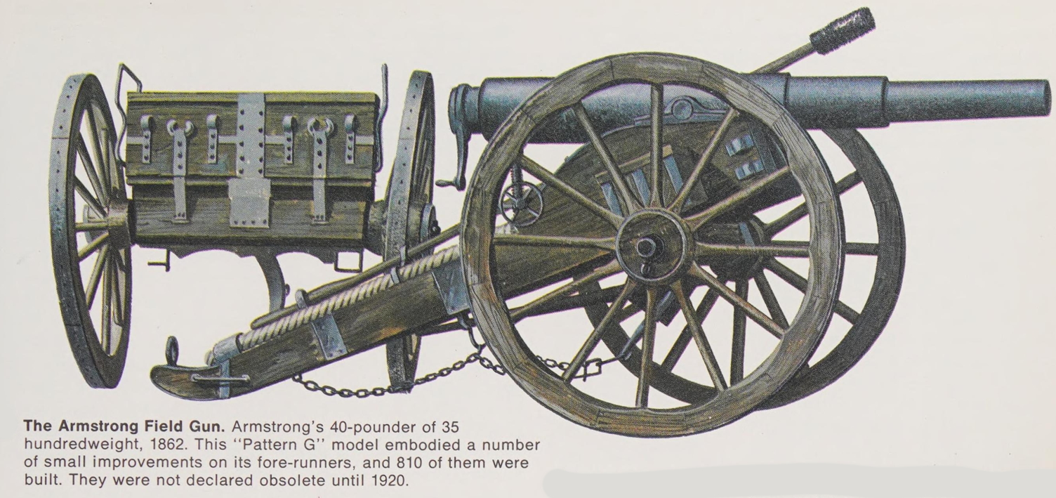 Armstrong Artillery 40 pounder RBL gun