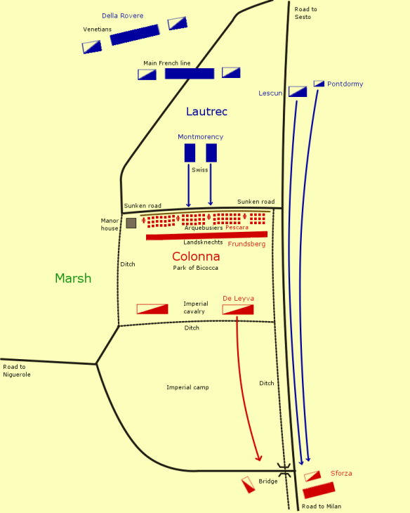Battle of Bicocca 27 April 1522