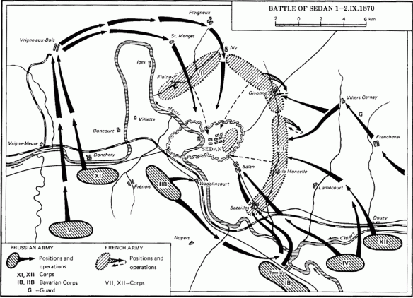 Battle map Sedan 1870