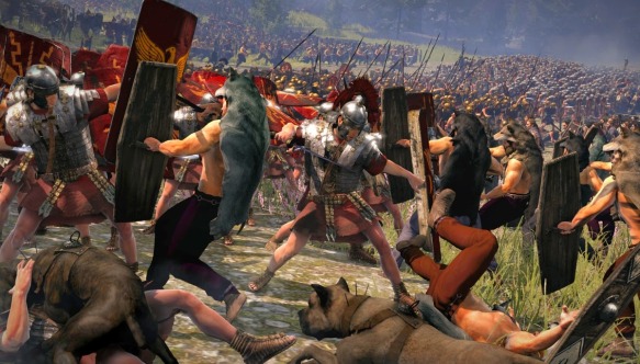 Roman fighting Gauls