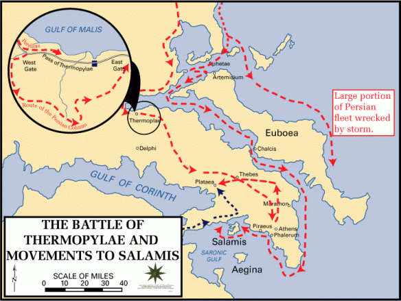Blocking Xerxes Invasion 480 BC