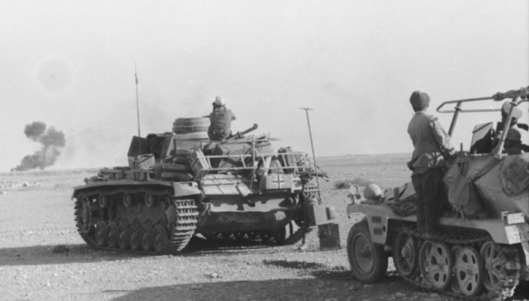 Nordafrika, Rommel im Befehlsfahrzeug "Greif"