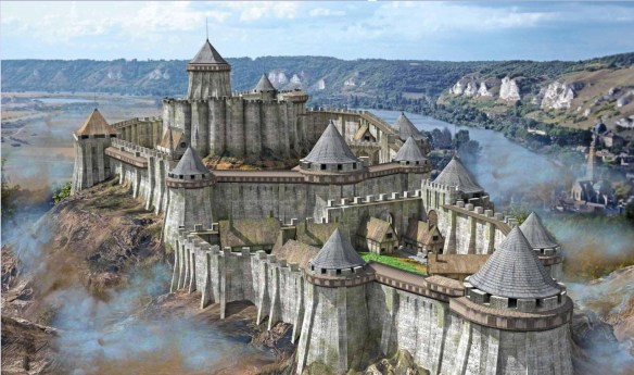 Chateau Gaillard and the Cabulus the Great Horse Catapult