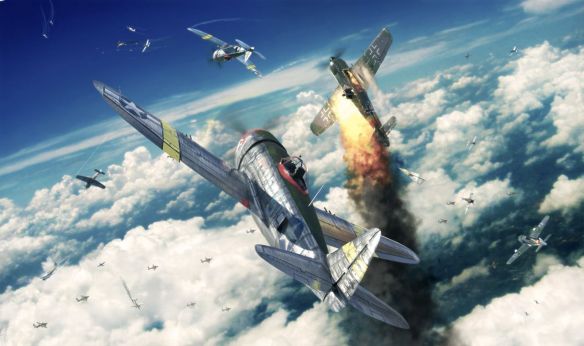 DOGFIGHT P-47 v FW190