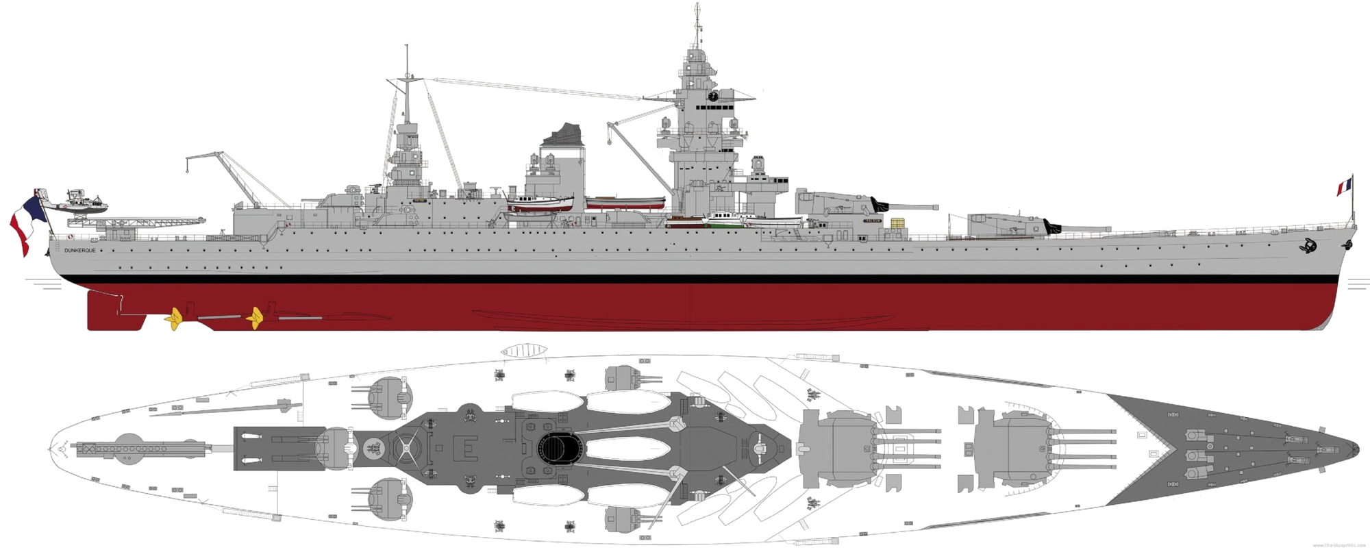 Dunkerque and the Strasbourg Battleships