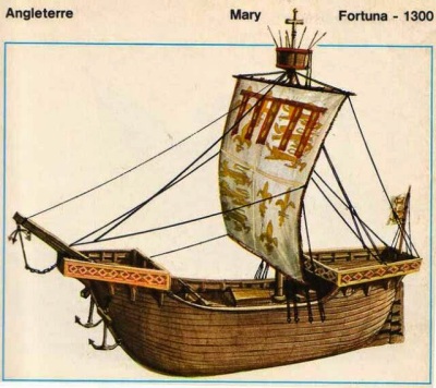 English warship – Fourteenth Century
