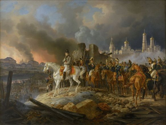 napoleon_in_burning_moscow_-_adam_albrecht_1841