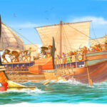 Greek Fleet at Salamis I
