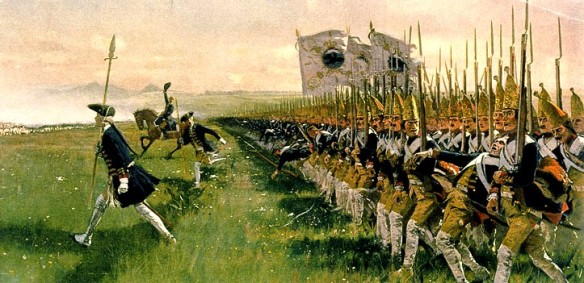Hohenfriedeberg_-_Attack_of_Prussian_Infantry_-_1745