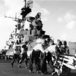 Moving_rockets_aboard_USS_Hancock_(CV-19),_October_1944