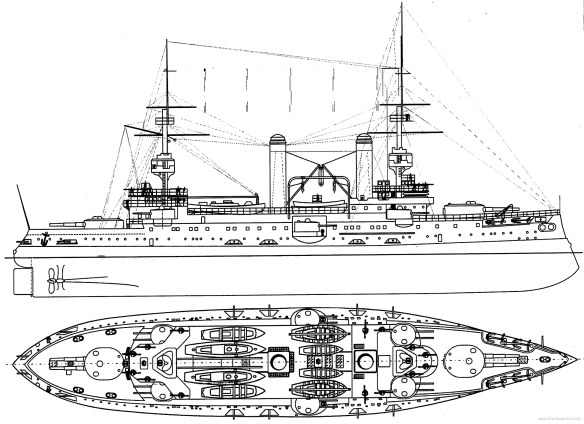 Imperial Russia Battleship Tsesarevich