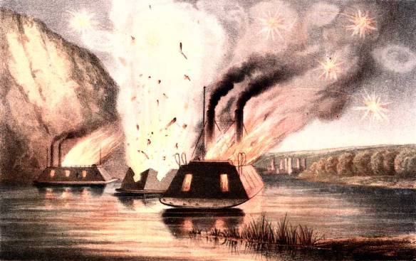 The-Blowing-up-of-the-James-River-Fleet-on-the-night-of-the-Evacuation-of-Richmond.