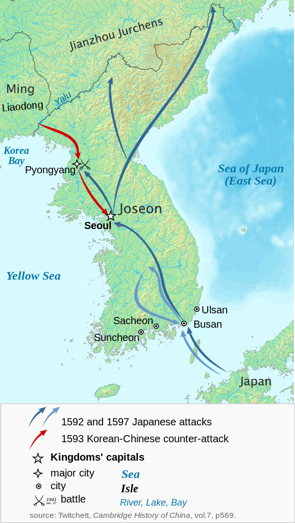 Korea The Great Invasions 1592–1636
