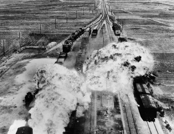 Korean_War,_train_attack