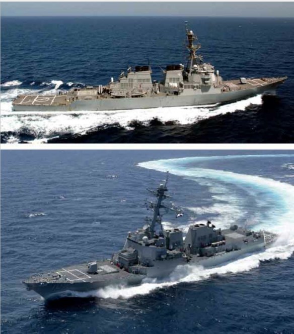 Major Surface Combatants Modern US Navy