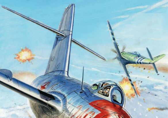 MiG-15 and Sea Fury
