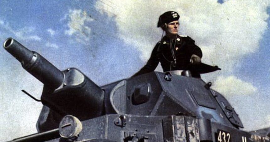 Oberleutnant Karl Hanke in a Panzerkampfwagen IV, June 1940