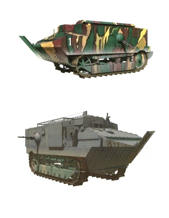 Saint Chamond and Schneider CA-1 Tanks
