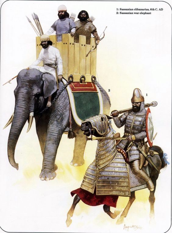 Sassanian Sassanid Army Pil savaran The Elephant Corps