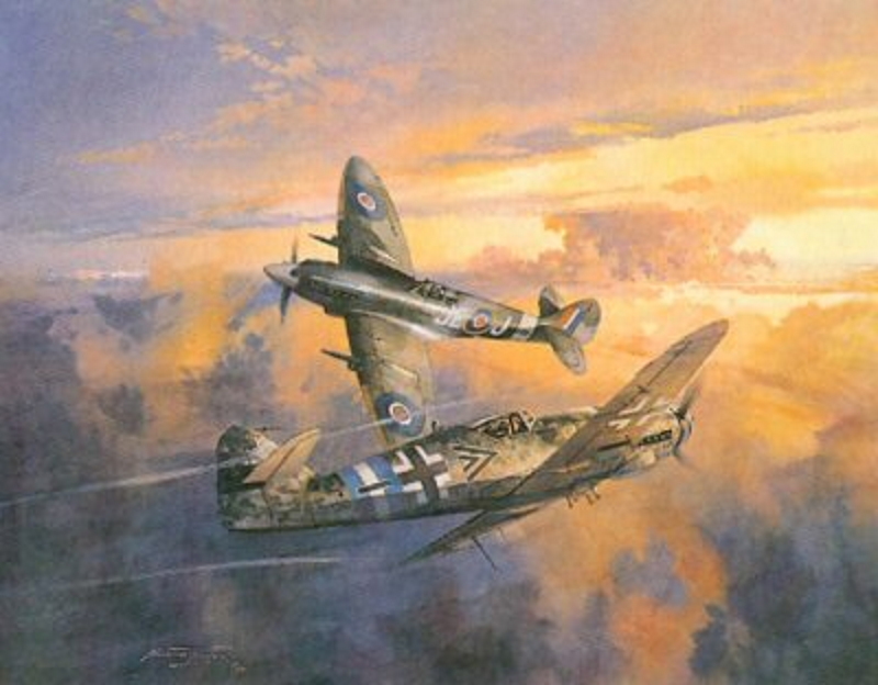 Spitfire XIVs versus Bf 109Ks
