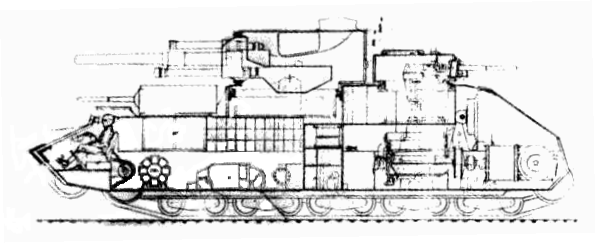 T 39 Soviet Super heavy Breakthrough Tank