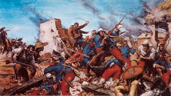 THE FRENCH FOREIGN LEGION AT THE BATTLE OF CAMERONE, MEXICO, 1863