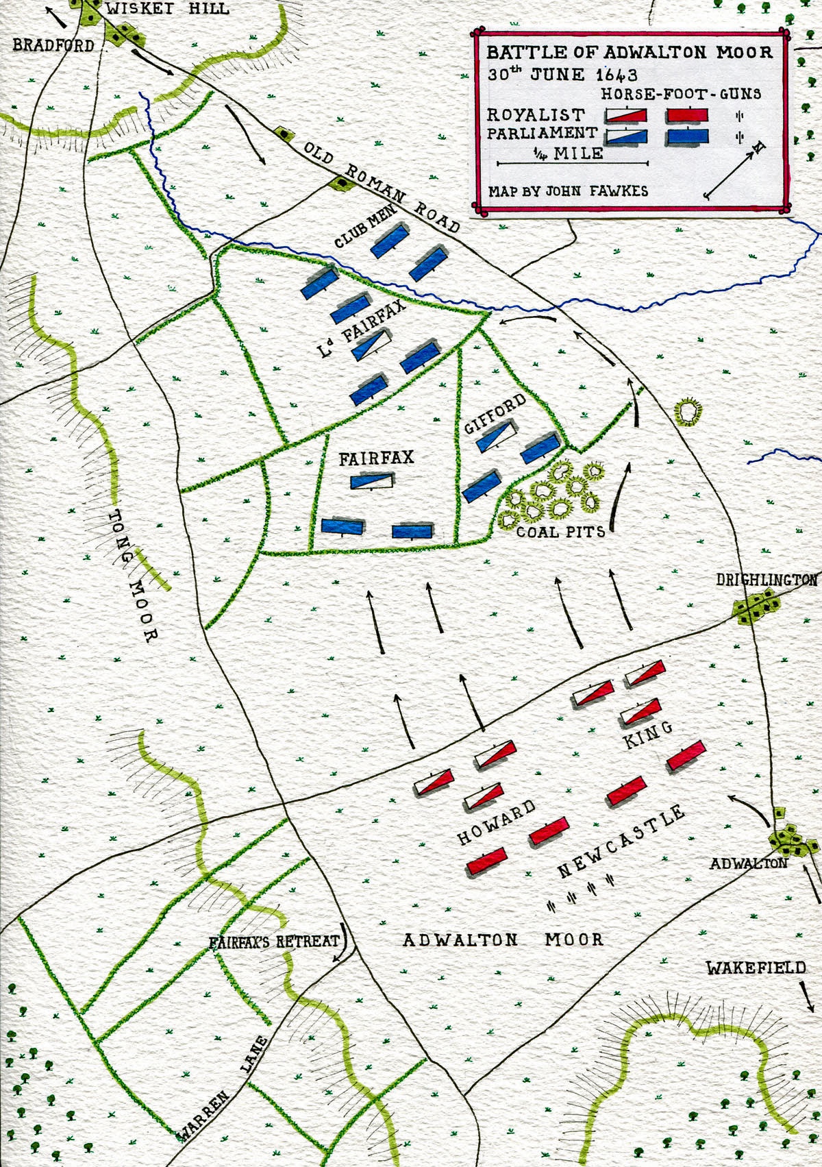 The Battle of Adwalton Moor