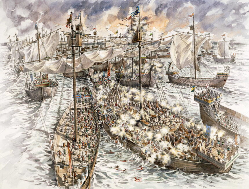 The Battle of Dover (also called the Battle of Sandwich) (August 1217)