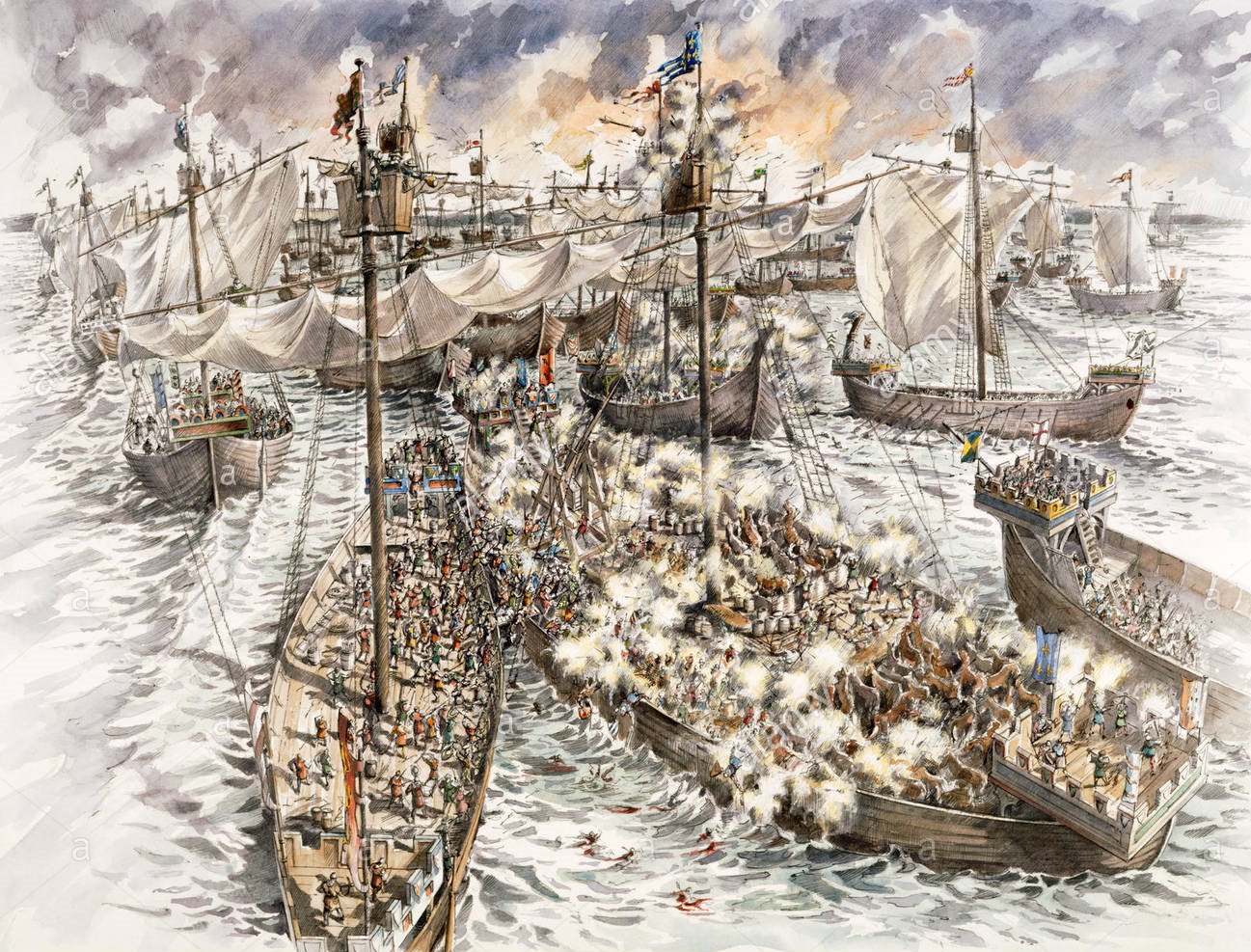 The Battle of Dover also called the Battle of Sandwich