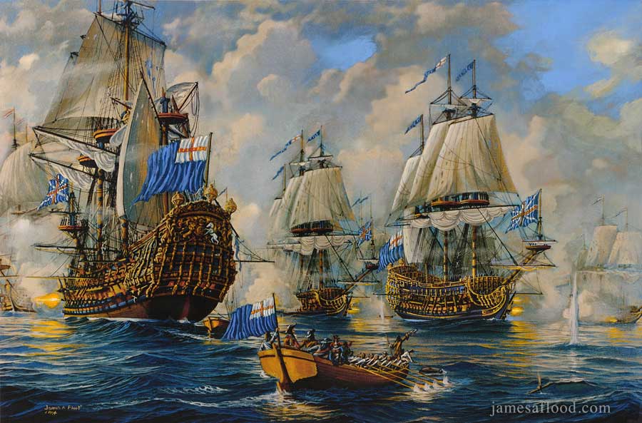 The Battle of the Texel 11 August 1673