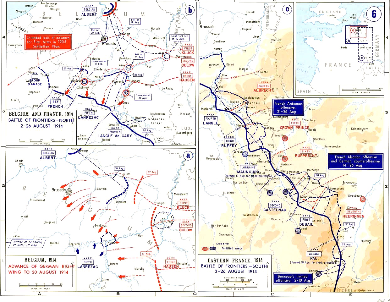 The German Deployment in the West 1914