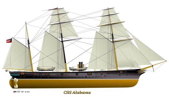 CSS Alabama-copper hull-gun ports open-1-mini