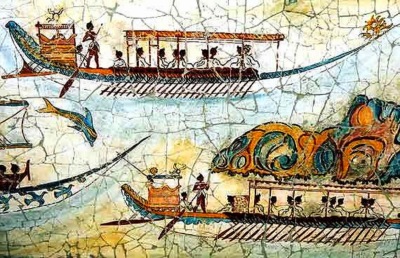 Thera – Representation of a Minoan ShipFleet