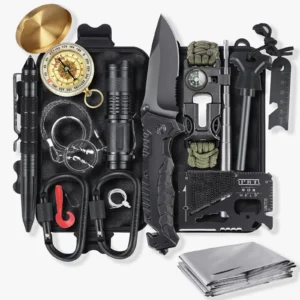 14 Piece Survival Gear Kit - Tactical Equipment