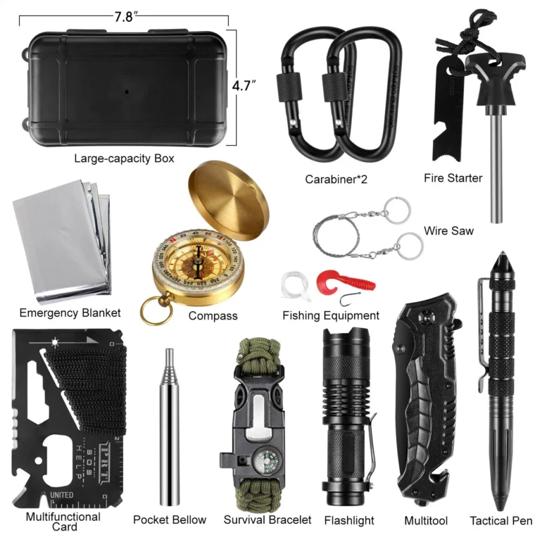 14 piece survival gear kit item breakdown